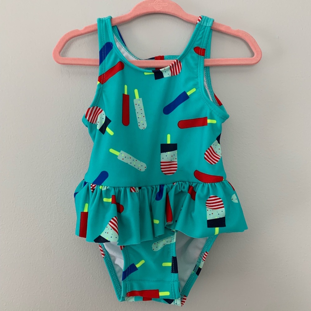 Baby girl popsicle one piece swimsuit